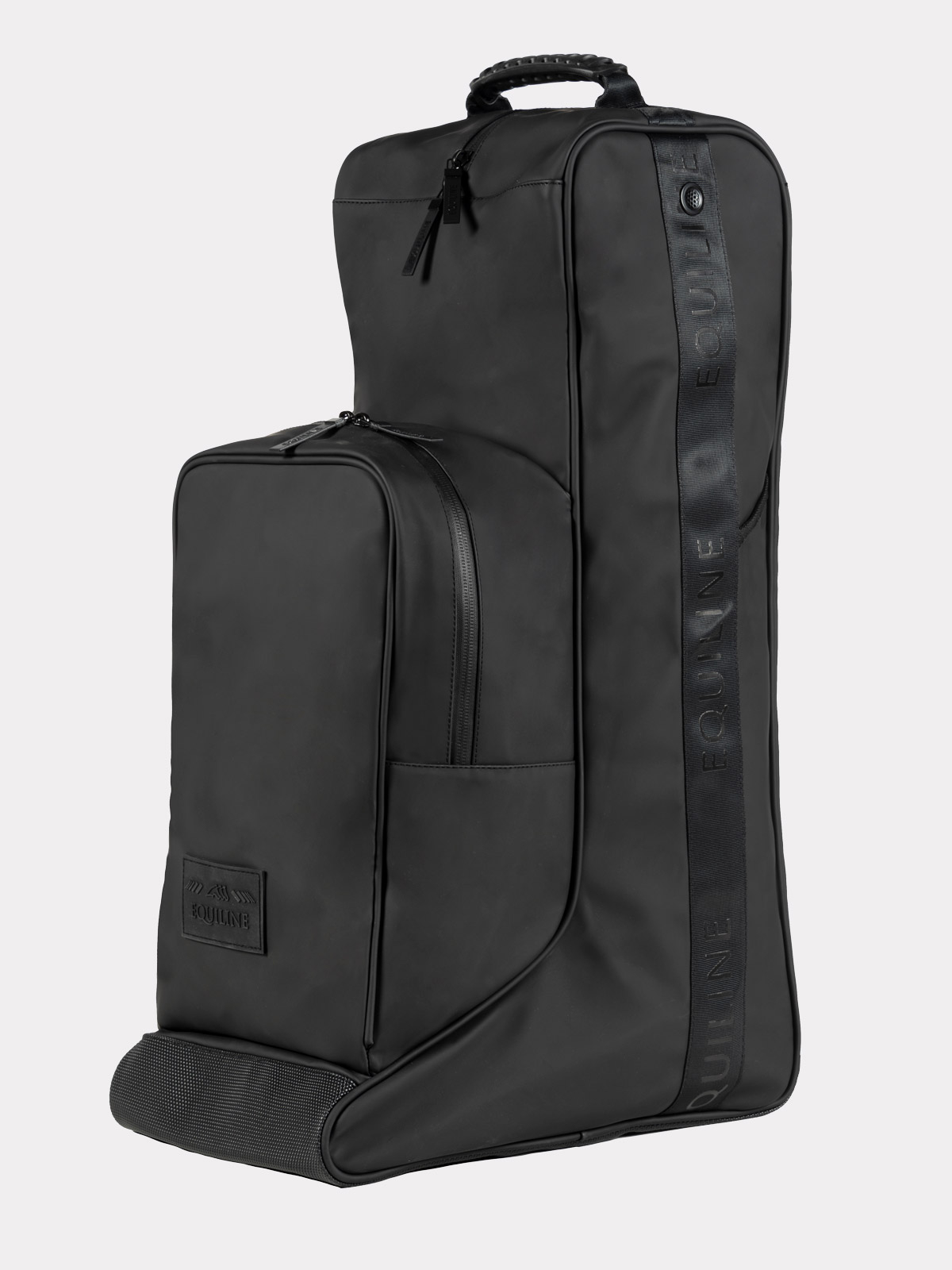 BLACK EQUILINE BOOTS AND HELMET BAG