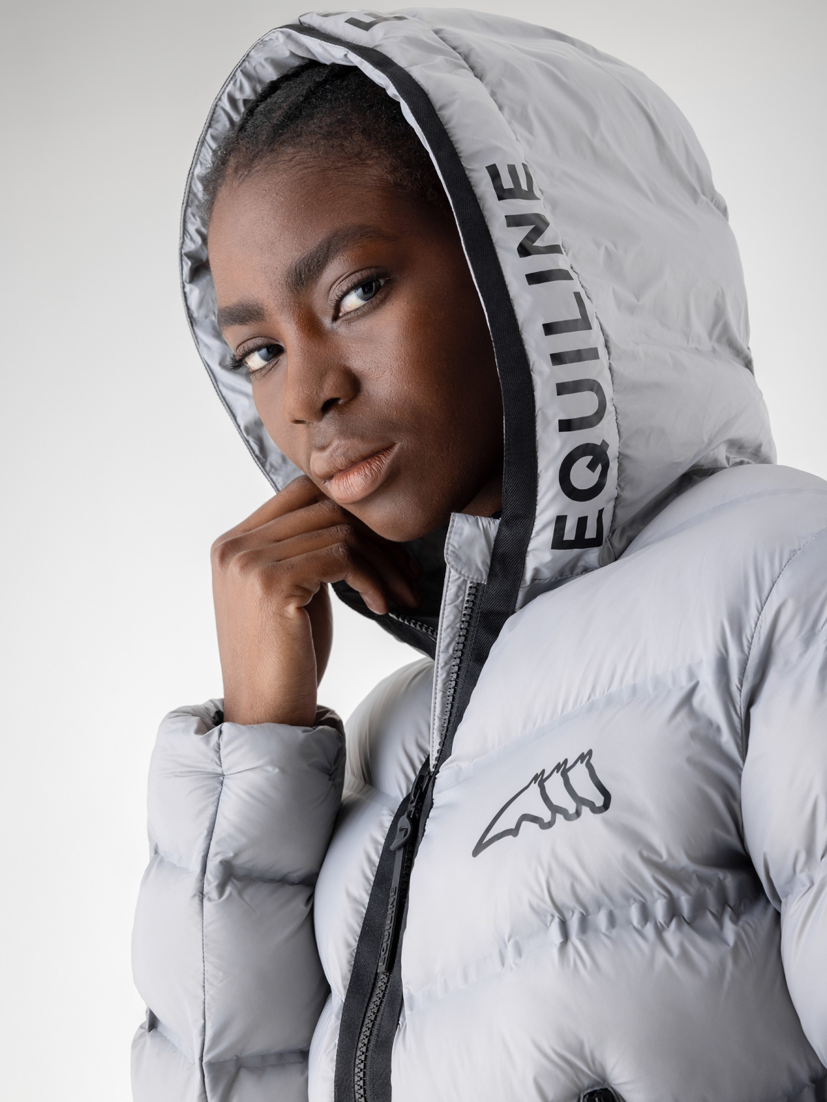 Illusive london reflective padded jacket top