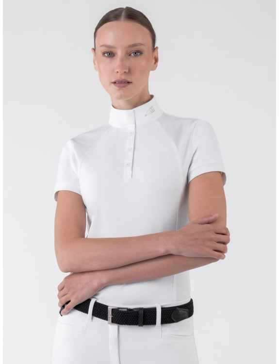 Polo donna bianca top