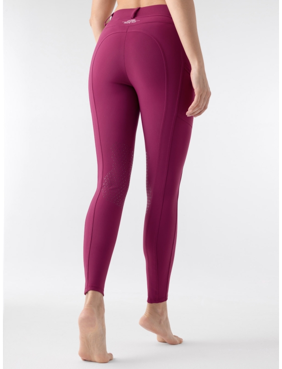 Legging D equitation Femme Wood Violet Grip Genoux Vetements d equitation femme