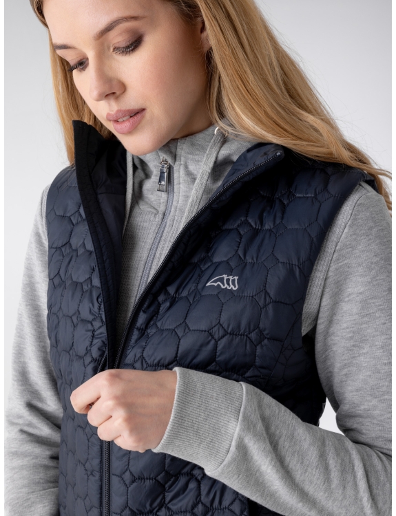 Blue Octagon Vest Women s horse riding clothing Early Mid Season Collection by Equiline