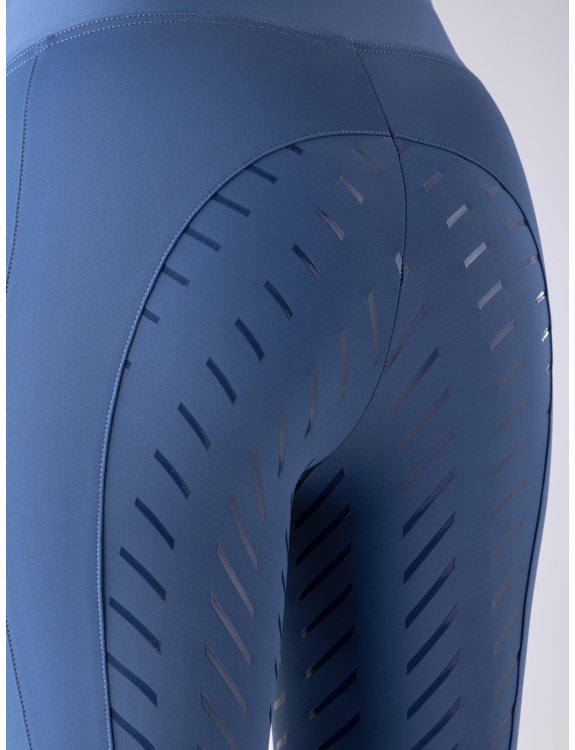 Blue full grip leggings with side pocket Women s Equestrian Wear SS24 by Equiline