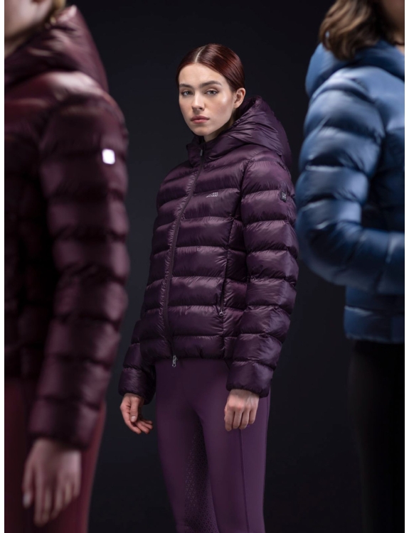 Plum padded jacket top