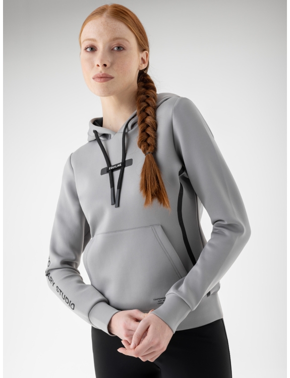 Felpa Grigia Abbigliamento Equitazione Donna FW24 Equiline