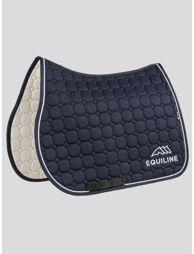 OUTLINE - blau schabracke mit stickerei mit equiline-logo