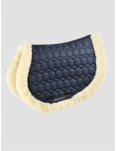 SNUGGLY - TAPIS DE SELLE AVEC ECO MOUTON - FACE INTÉRIEURE ET EXTÉRIEURE BLEU