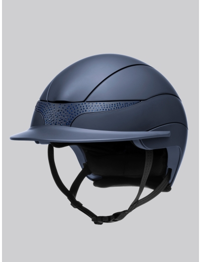 XANTO - casco standard visor blu opaco con strass
