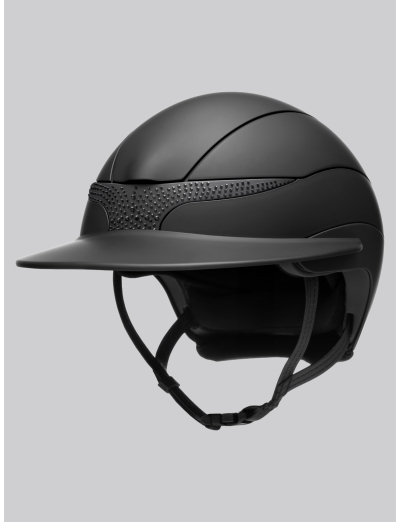 XANTO - casco sun visor nero opaco con strass