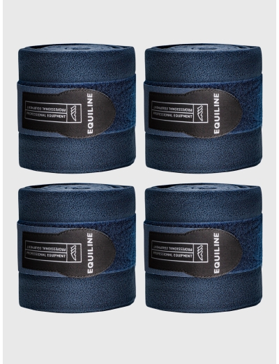 POLO - FLEECE BANDAGES 4 PCES BLUE