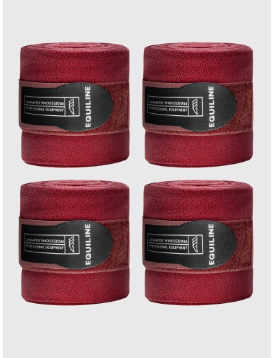 POLO - FASCE DA POLO IN PILE SET 4 PZ BORDEAUX