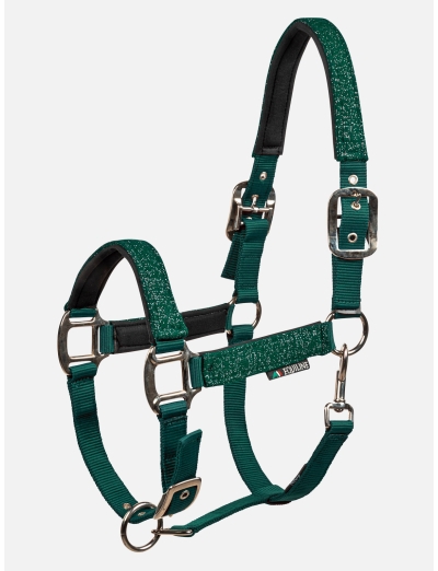 HALTER  GLITTER GREEN