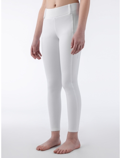 CERK – Legging unisex blanc avec adhérence au genou