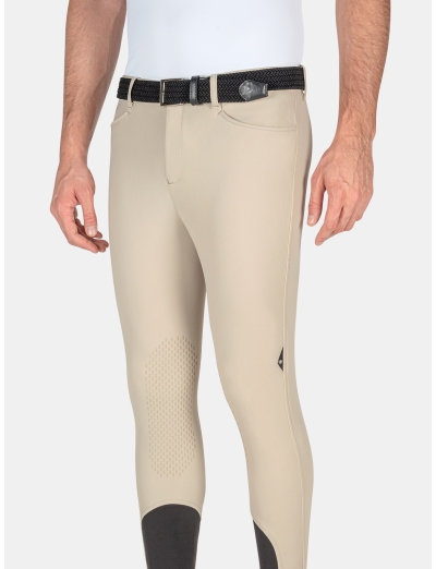 GRENTK - HERREN B-MOVE REITHOSEN KNEE GRIP BEIGE