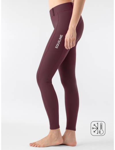 LEGGINGS EQUITAZIONE PORT ROYALE DA DONNA CON MICRO-PILE E GRIP AL GINOCCHIO