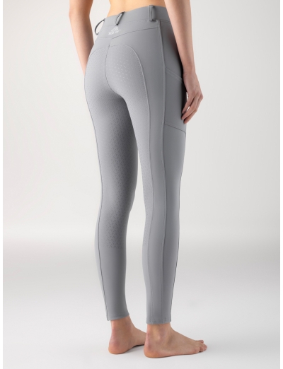 Grey women's full grip riding leggings