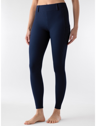 Leggings equitazione blue print da donna full grip