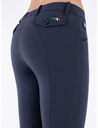 BOSTON – Blue women’s breeches patch and Italian flag logo