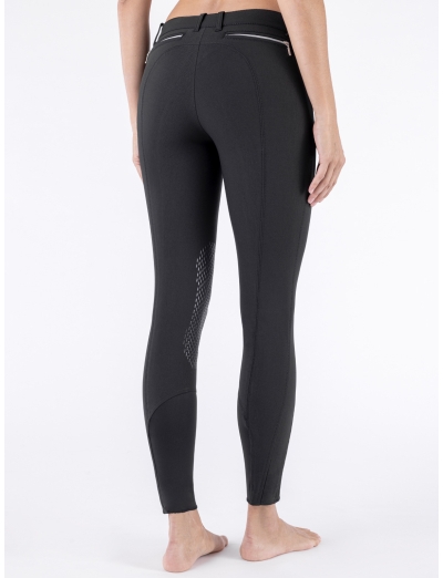 ASH – Black women’s knee grip breeches with zipped pocket