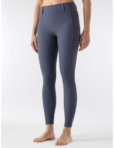 LEGGINGS EQUITAZIONE DIPLOMATIC BLUE DA DONNA GRIP AL GINOCCHIO