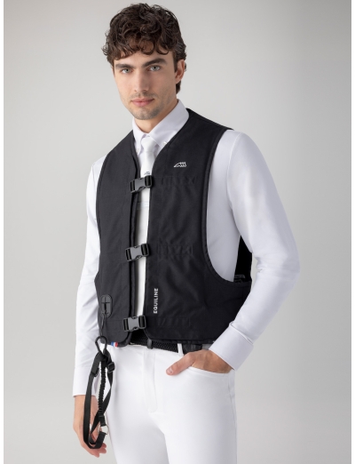 OXAIR – black unisex airbag vest with back protector