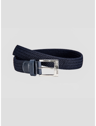 ONE - ELASTIC VOWEN BELT BLUE