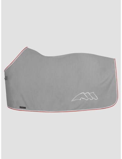 Coperta in pile grigio ice