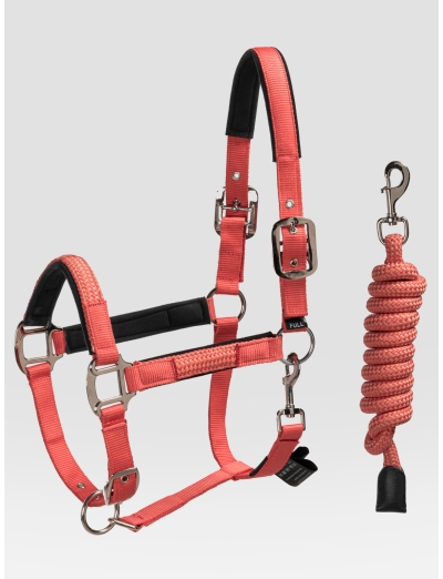 Set de corde et licou orange