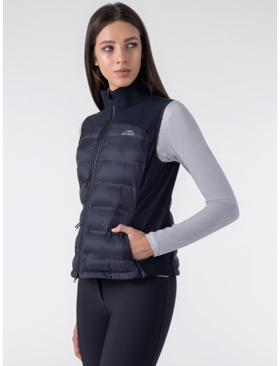 Blue padded women's vest