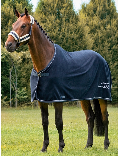 VOGHEL - BLUE MICROFLEECE WALKING HORSE RUG