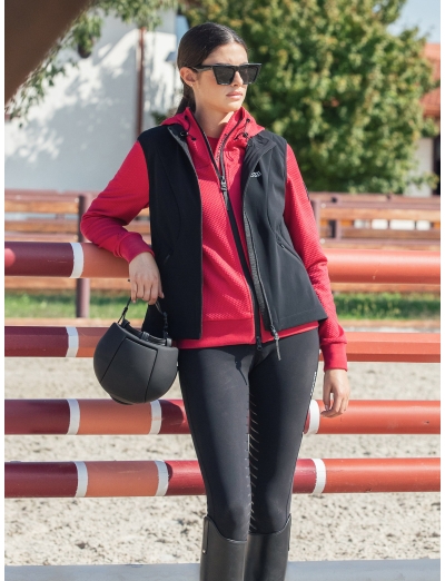 BLACK WOMEN’S SOFTSHELL VEST