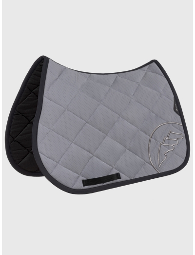Lilac grey rombo saddlecloth
