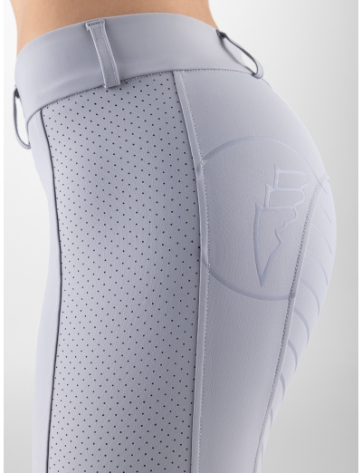Lilac grey woman’s high waist full grip leggings