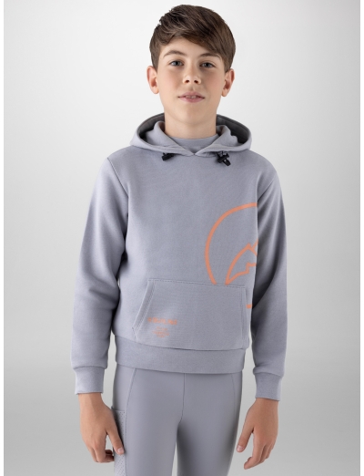 Lilac grey boy's hoodie