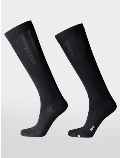 Black glamour equestrian socks
