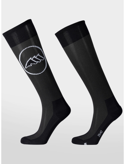 Black unisex equestrian socks