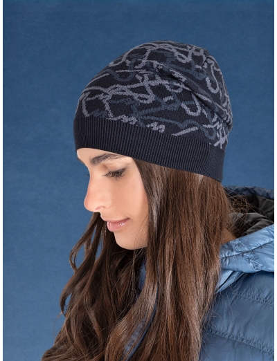 BLAUE ALLOVER EQUILINE-MÜTZE