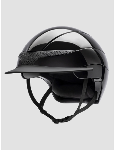 XANTO - glossy black helmet with strass and matte standard visor
