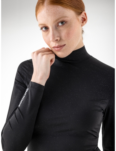 Black glittery women’s second skin