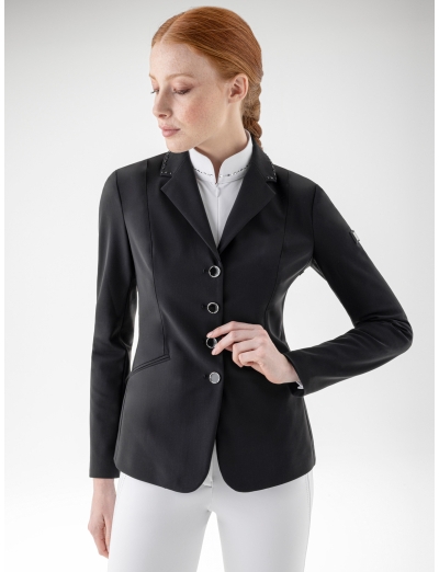 Veste de compétition noir pour femme avec strass