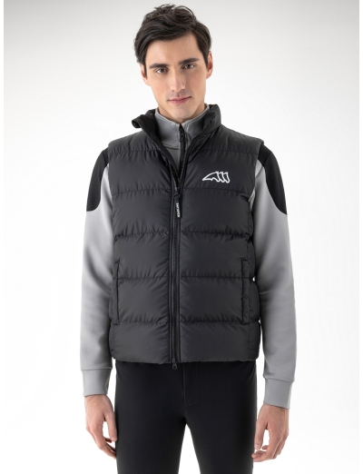 Gilet nero imbottito da uomo