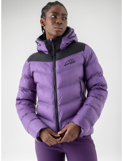 Violet women’s padded jacket with hood