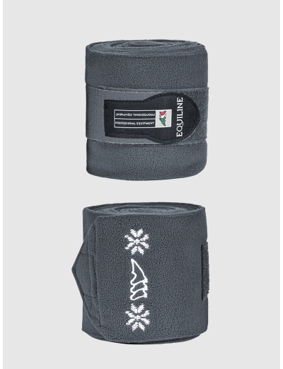 CHRISTAMAS FLEECE BANDAGES GREY– 2 PCS SET