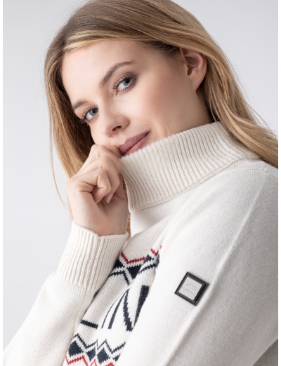 WHITE WOMEN’S XMAS JUMPER