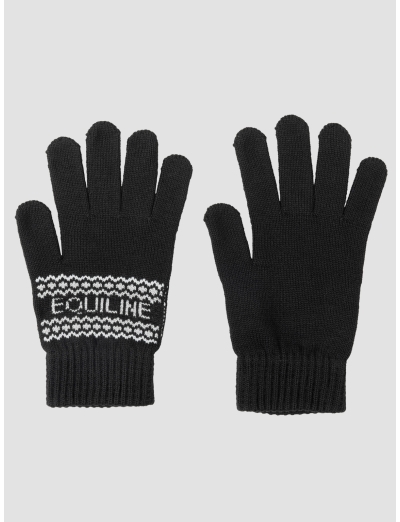 Gants noirs tricotés