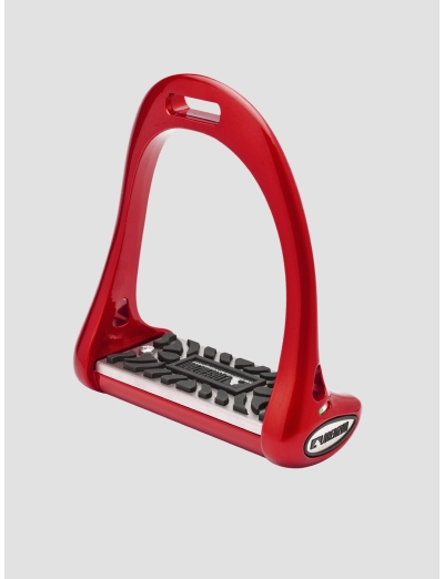 SET ETRIERS PLANCHER GOMME 5 CM DRESSAGE ROUGE