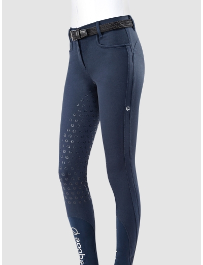 Blue women's full grip breeches