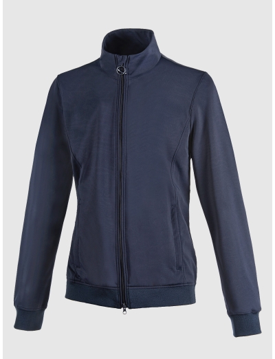 VESTE SOFTSHELL BLEU ENTIÈREMENT ZIPPÉE POUR HOMME