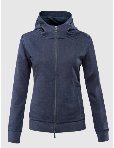 BLUE WOMEN'S FULLZIP HOODIE
