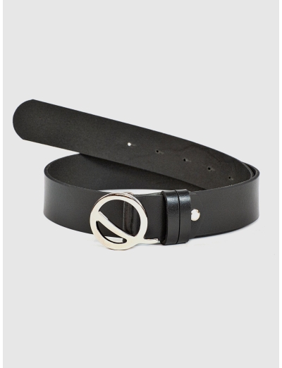 BLACK LEATHER BELT