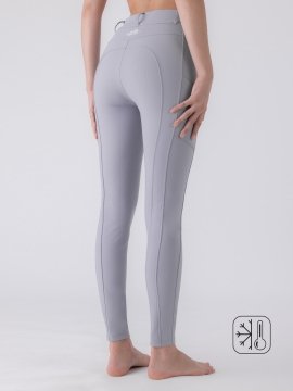 Leggings Equitazione Termici APM-TEC Invernali Con Silicone - Marrone Ruggine S/34